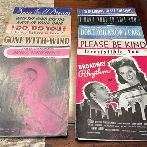 Duke Ellington, Lionel Hampton, and others 1940s sheet music for piano / voice.